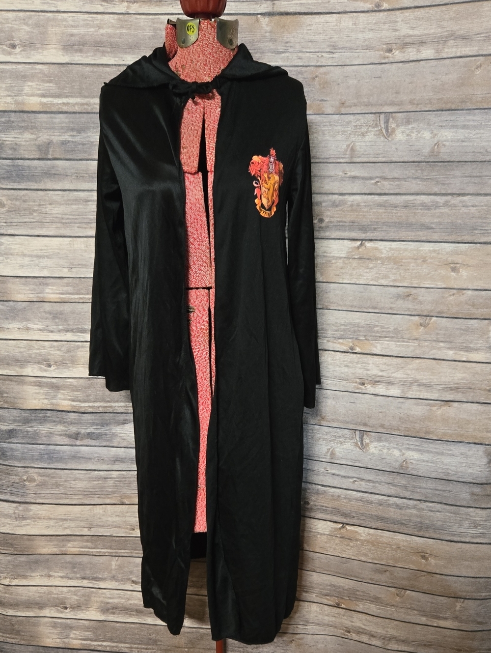 Vintage Black Gryffindor Costume Robe